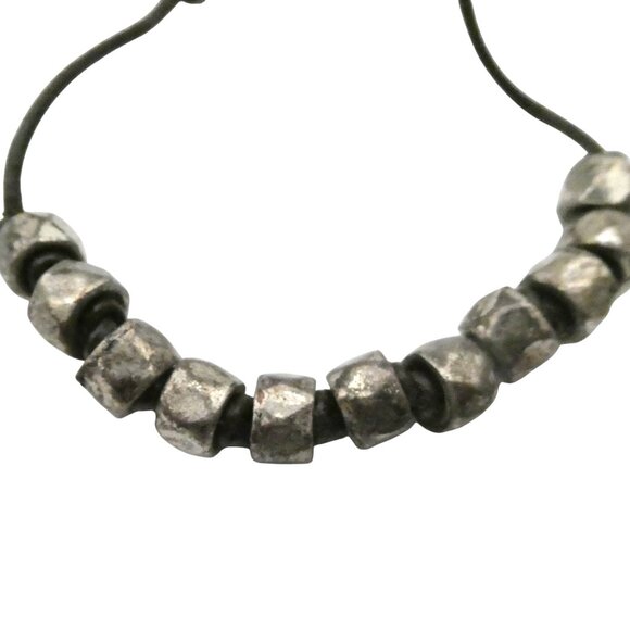 FOSSIL silver nugget beaded bracelet - Picture 2 of 6